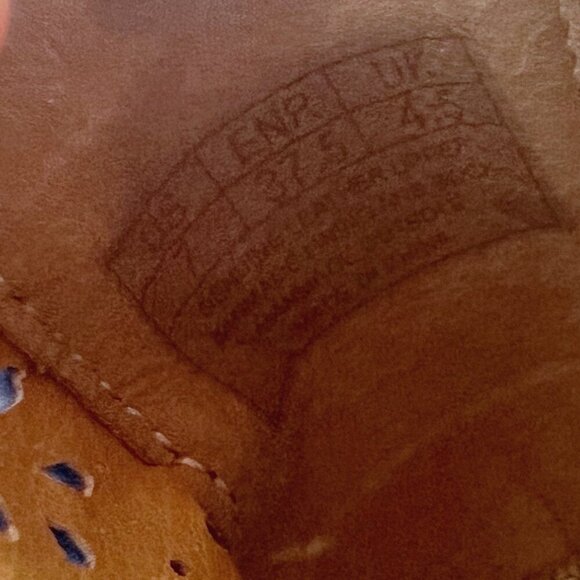 Pluggz Grounding Shoes Earthing Shoes Blue Leather Laser Cut Ballet Flats Size 7 - Picture 6 of 9